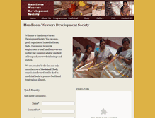Tablet Screenshot of handloomweavers.org